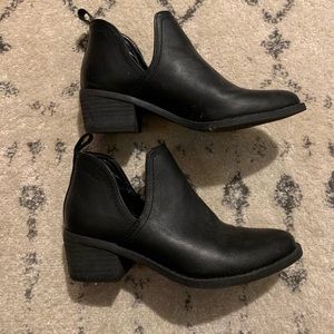 Black ankle boots